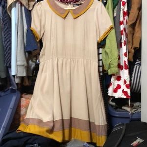 Dear Creatures Peter Pan collar dress size large